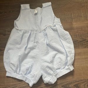 Seersucker infant romper